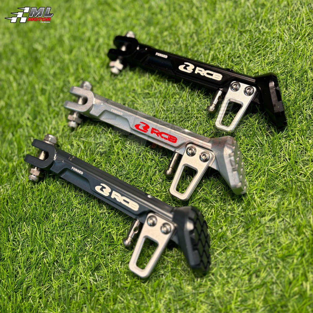 RCB FORGED ALLOY SIDE STAND 185MM / 220MM UNIVERSAL BLACK / TITANIUM ...