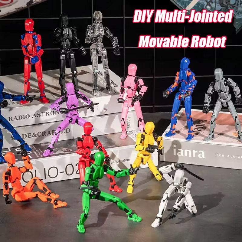 DIY Multi-Jointed Movable Robot 13 Lucky Action Figures Toys 3D Printed ...