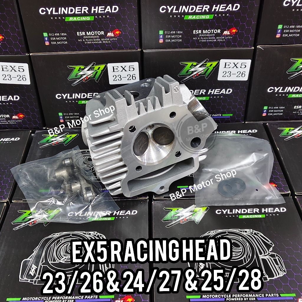 HONDA EX5/DREAM ESR RACING CYLINDER HEAD 2 VALVE (23/26 & 24/27 & 25/28 ...