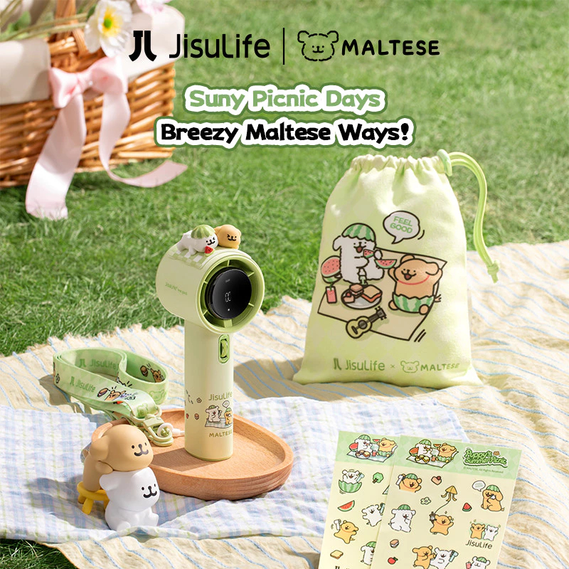 JisuLife x Maltese] Handheld Fan Pro1 (5000mAh) 19.5H | 100 Speed