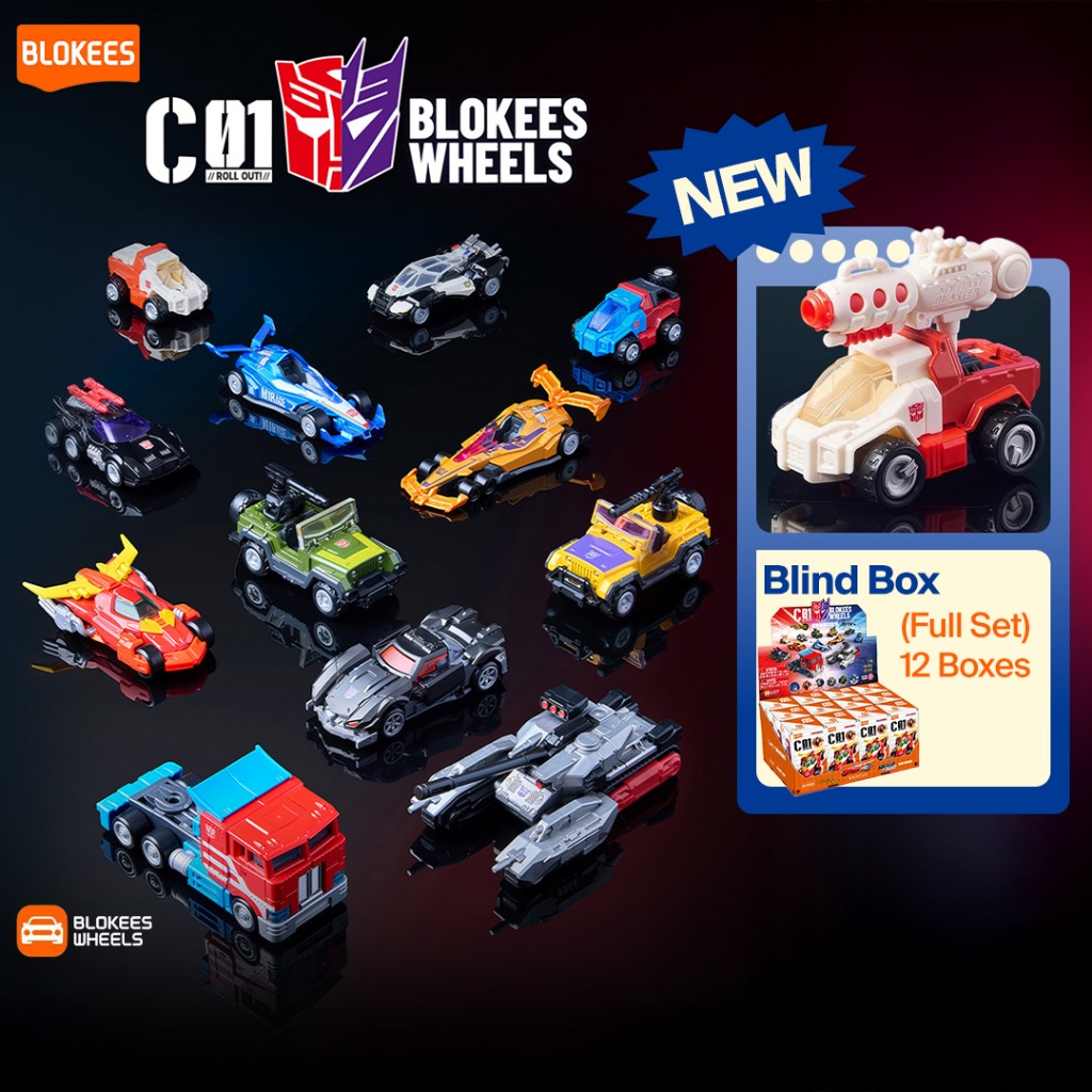 New] BLOKEES WHEELS TRANSFORMERS Blind Box Figures C01 Auto Prime