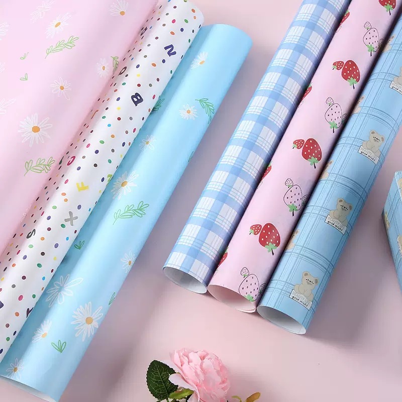 Brown Kraft Wrapping Paper Kertas Pembalut Hadiah DIY Decorative Paper ...