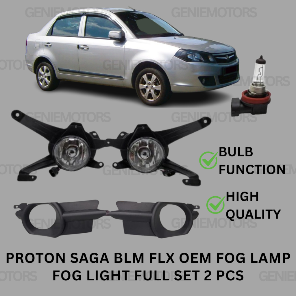 PROTON SAGA BLM FLX OEM FOG LAMP FOG LIGHT WHITE YELLOW WITH SOCKET ...
