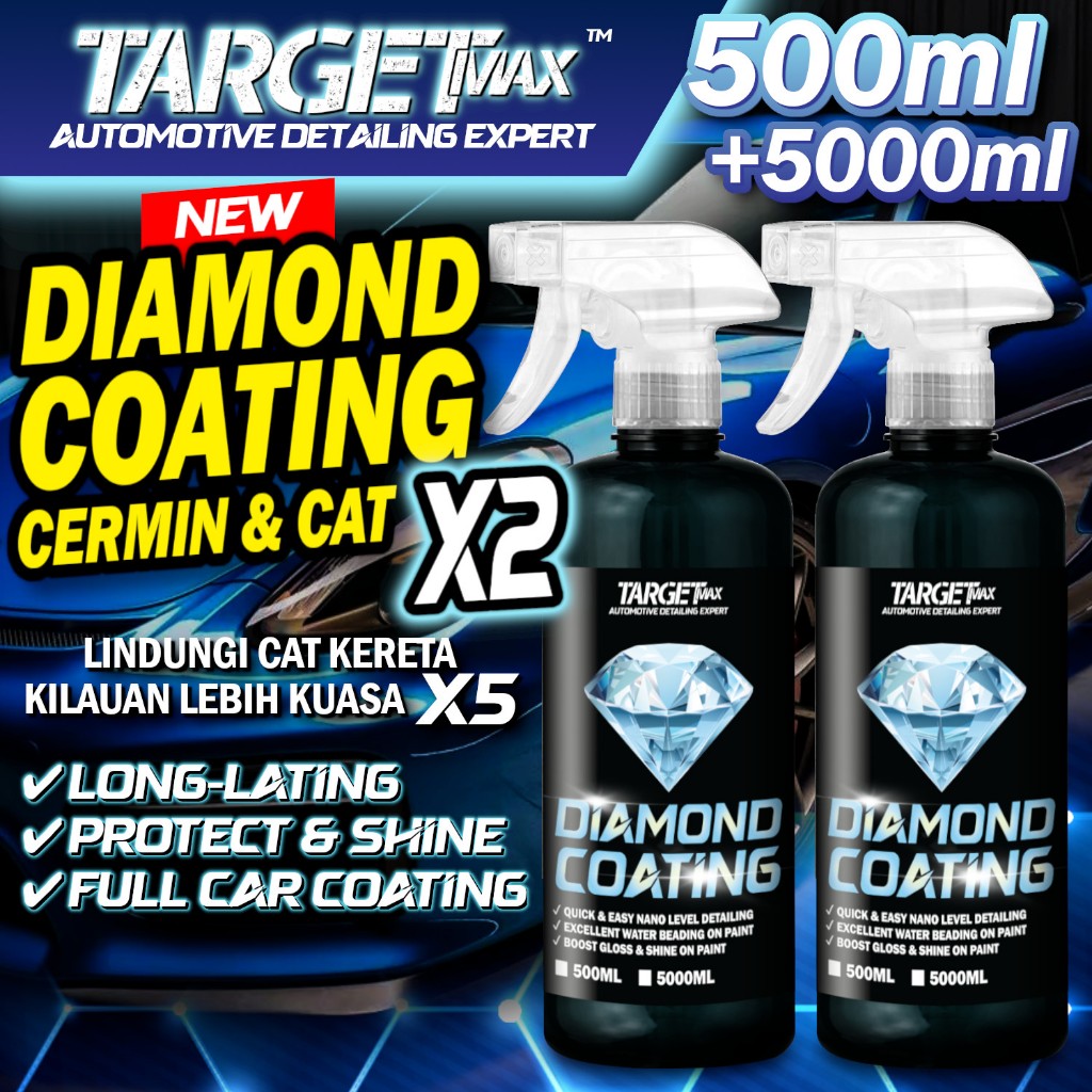 TARGET MAX Diamond Quick Coating Spray Full Car Coating Protection ...