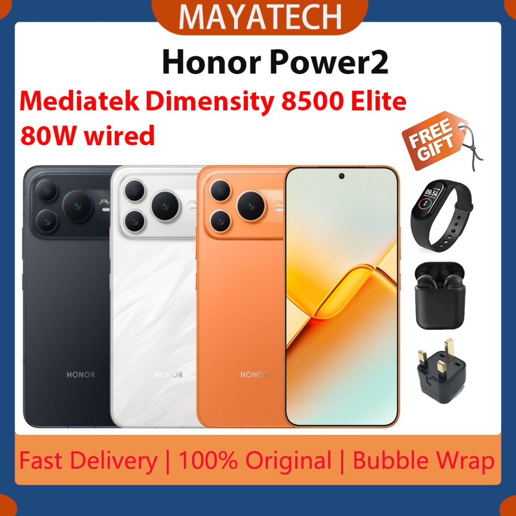 Brand New Honor Power2 6.79 inches AMOLED 120Hz Mediatek Dimensity 8500 Elite 80W wired 10080 mAh SmartPhone