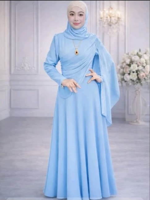 Moden Raya Jubah Muslimah Batik Ironless CEY | Ready Stock Raya ...