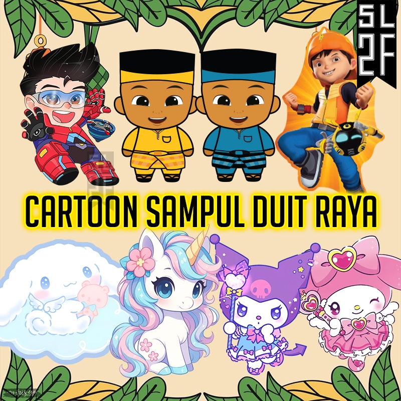 [Msia] 2026 Sampul Duit Ang Pau Packet Cartoon Red Envelope Cartoon ...