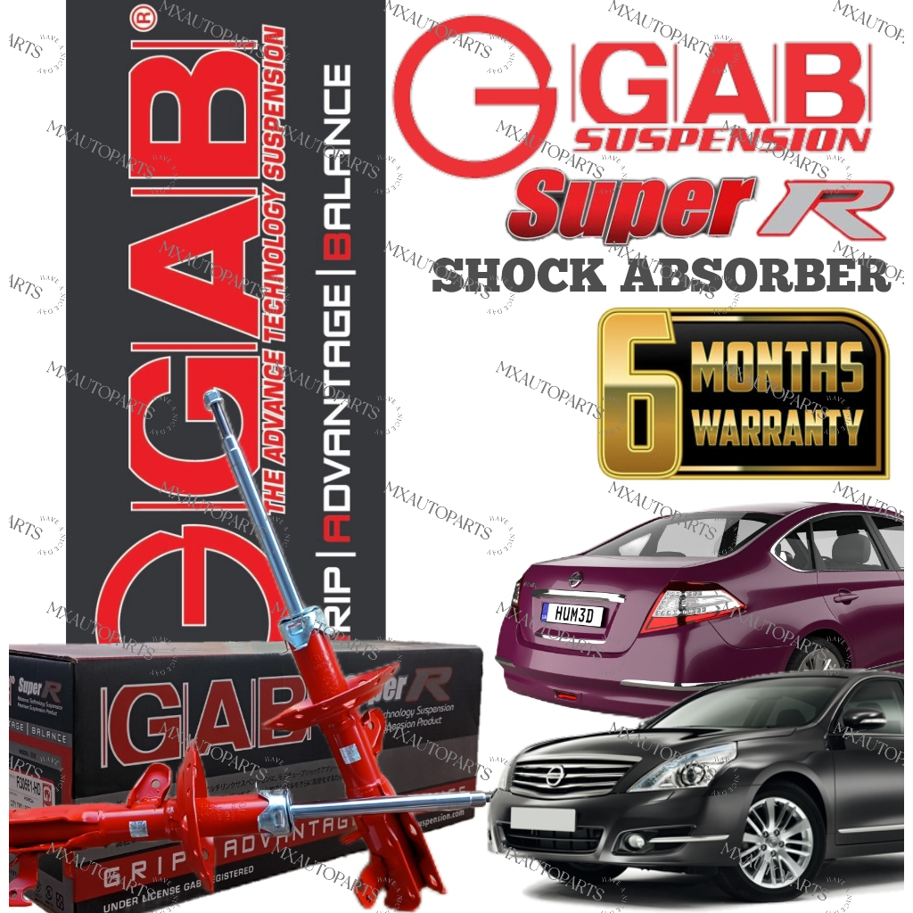 ORIGINAL GAB SUPER R HEAVY DUTY SHOCK ABSORBER NISSAN TEANA J31 J32 ...