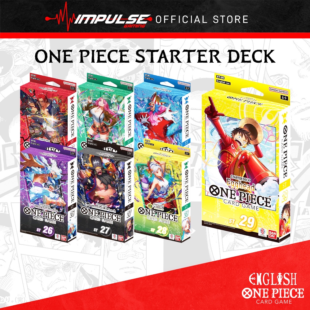 one piece tcg english starter deck One Piece TCG: [ST-28] Green-Yellow main image 1