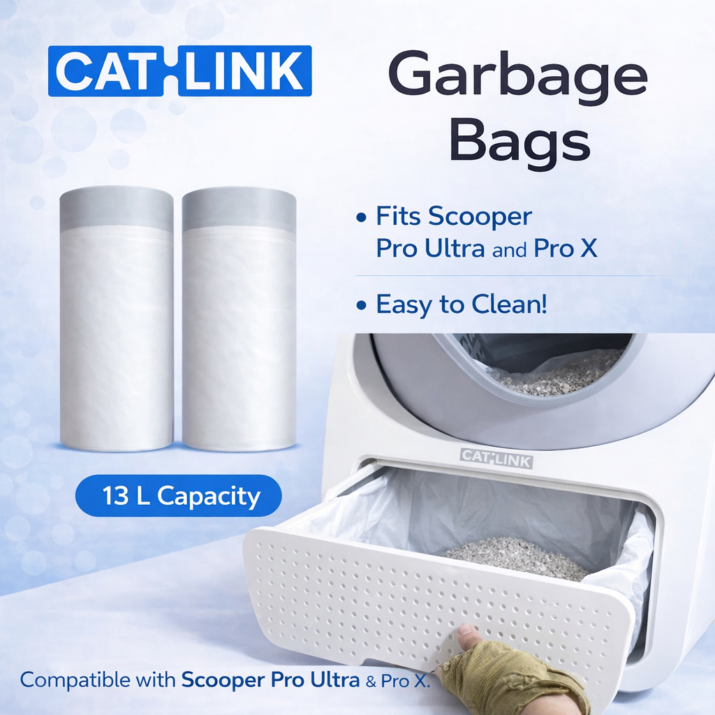 CATLINK Cat Litter Box Pro Ultra Machine Garbage Plastic Bag 2Rolls Pet ...