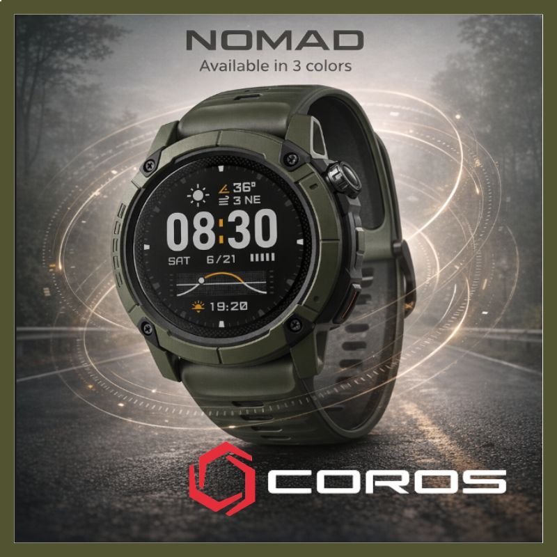 COROS NOMAD Adventure GPS Running Watch - 22-Day Battery , Navigation ...