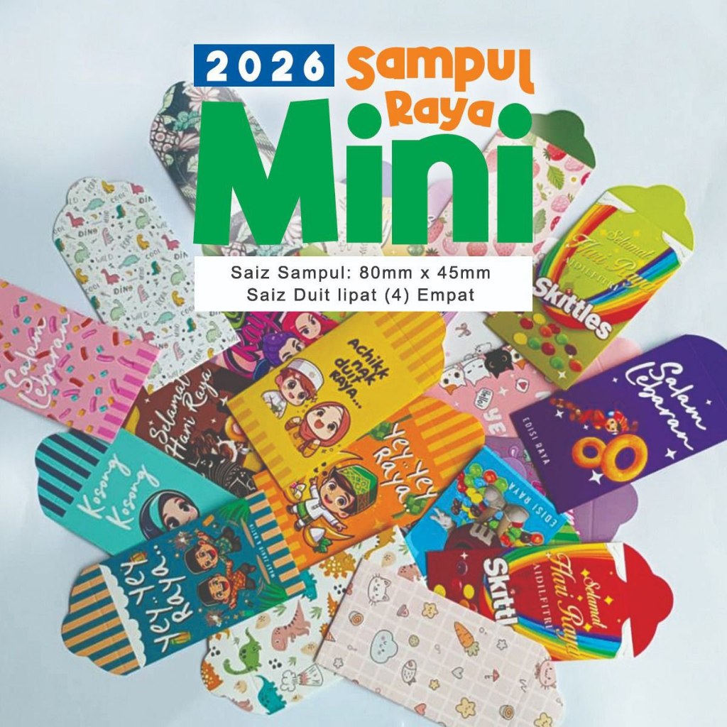 SAMPUL RAYA MINI 2026 - READY STOCK - 10PCS - FAST SHIPPING - Tahun ...