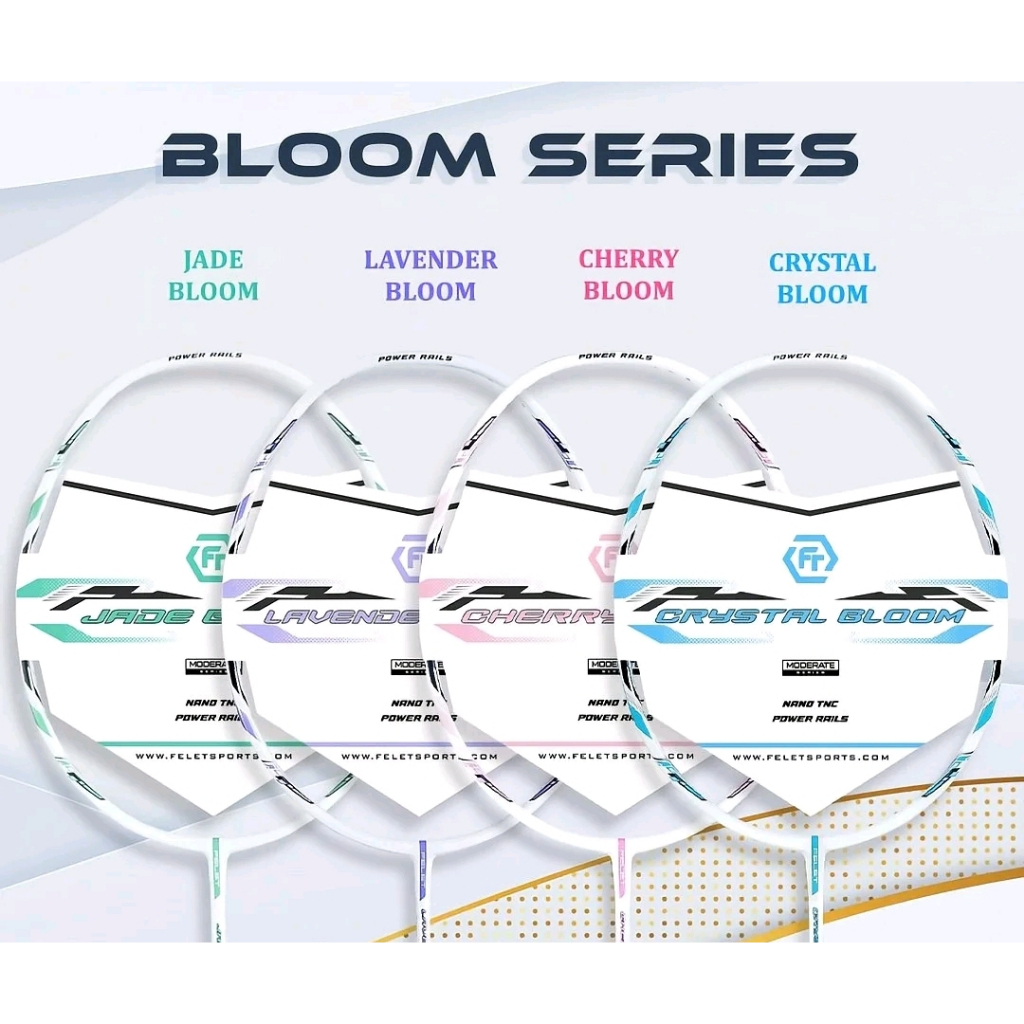 FELET Badminton Racket BLOOM Series ( 100% Original ) | Shopee Malaysia