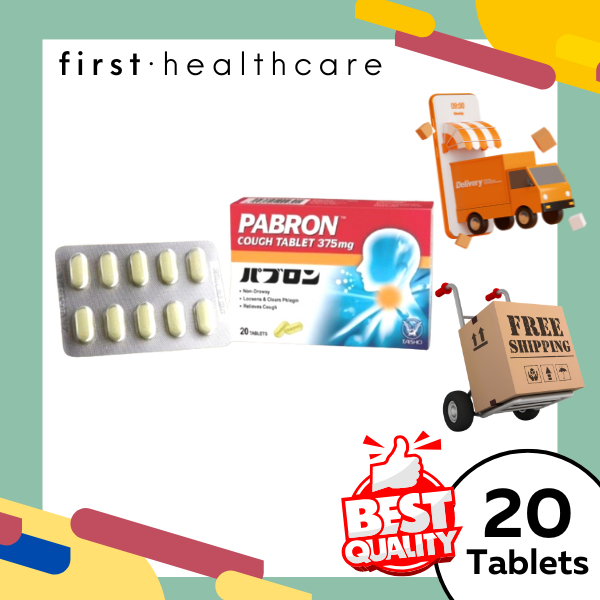 [READY STOCK!] Pabron Cough Tablet 375mg (Non-Drowsy/Loosens & Clear ...