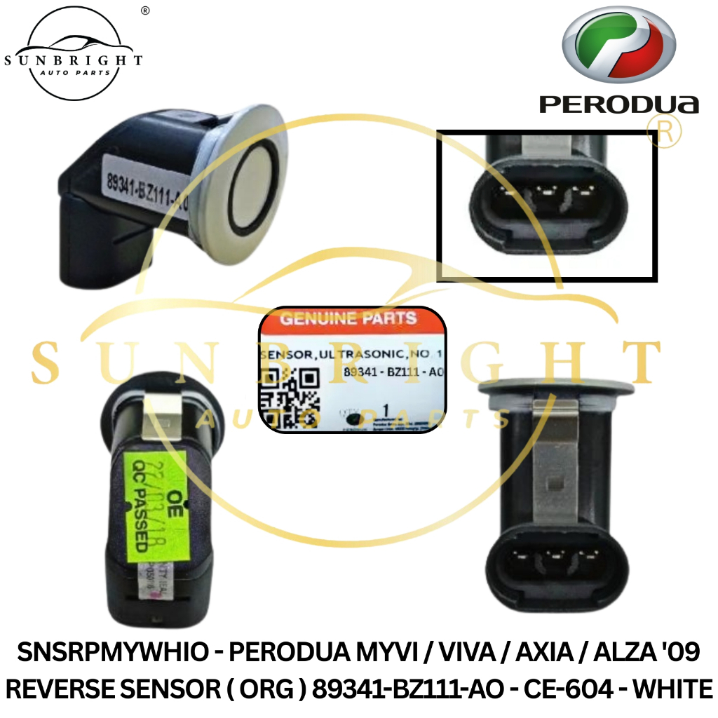 PERODUA MYVI / VIVA / AXIA / ALZA '09 REVERSE SENSOR ( ORG ) 89341 ...