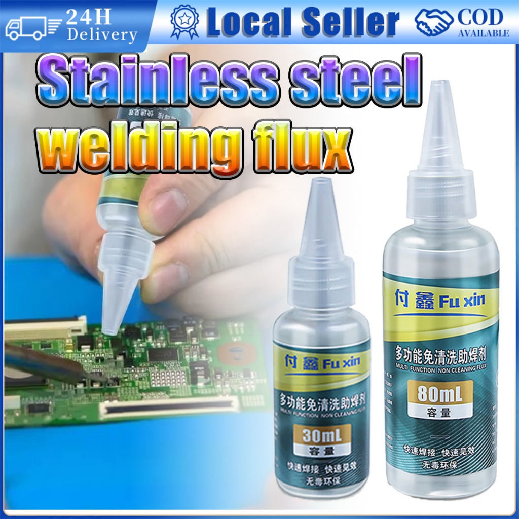 30/80ML Stainless Steel Flux No Clean Solder Liquid Multi-Function ...