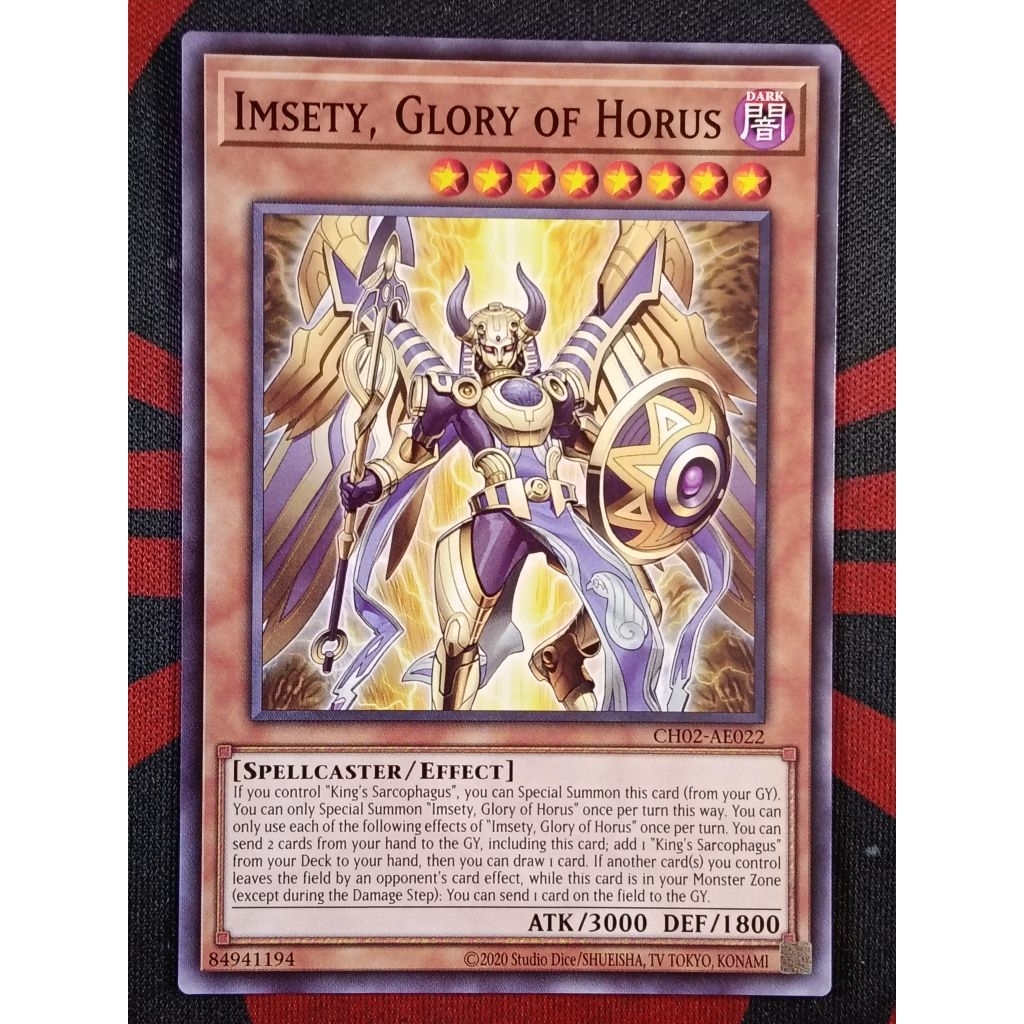 YUGIOH KONAMI CH02-AE022 CH02-JP022 Imsety, Glory of Horus (C) | Shopee  Malaysia