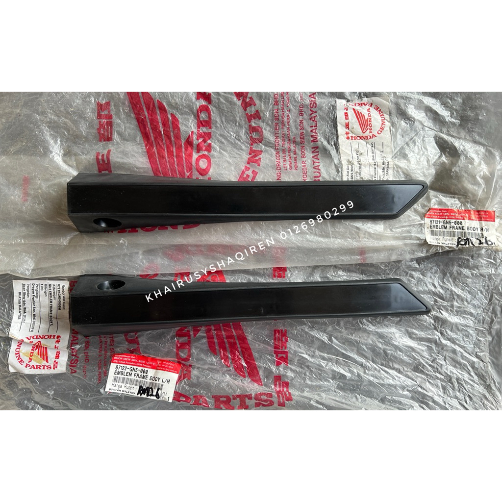 Honda EX5 (GN5) Emblem Frame Body LH & RH / Emblem Tapi Petrol Tank NEW ...