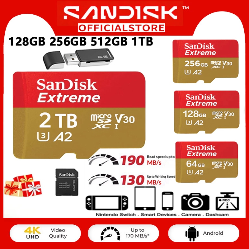 【10-year warranty】SanDisk Extreme micro SD Memory Card ccd camera ...