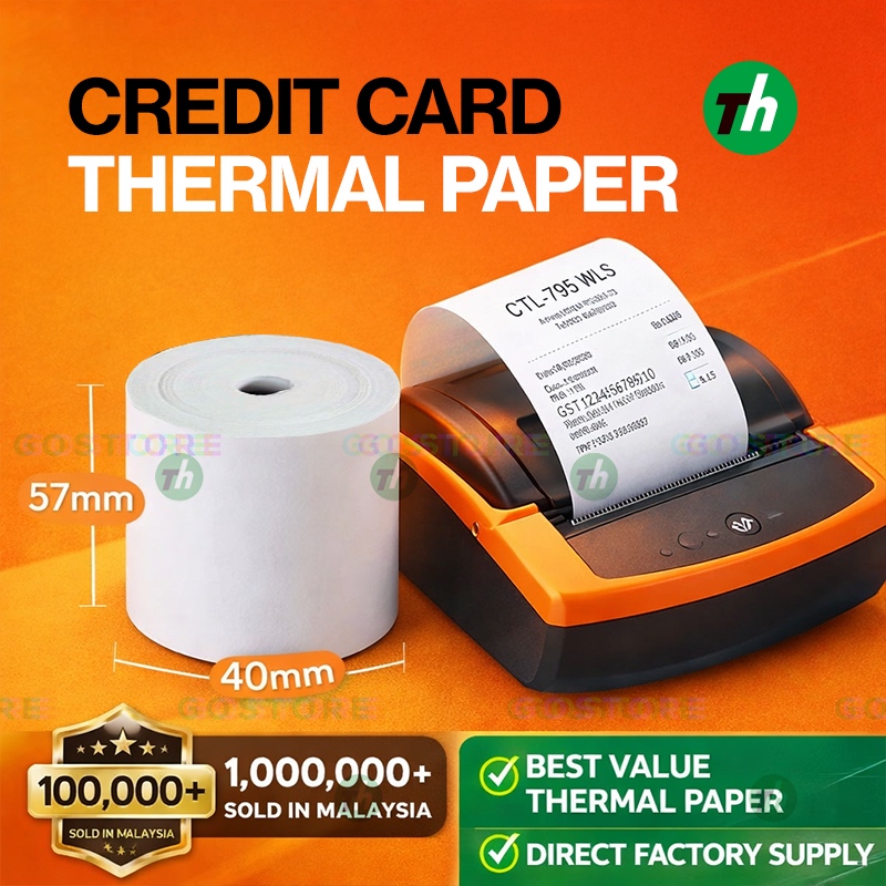 57mm Credit Card Thermal Paper Roll Receipt foodpanda receipt paper ...