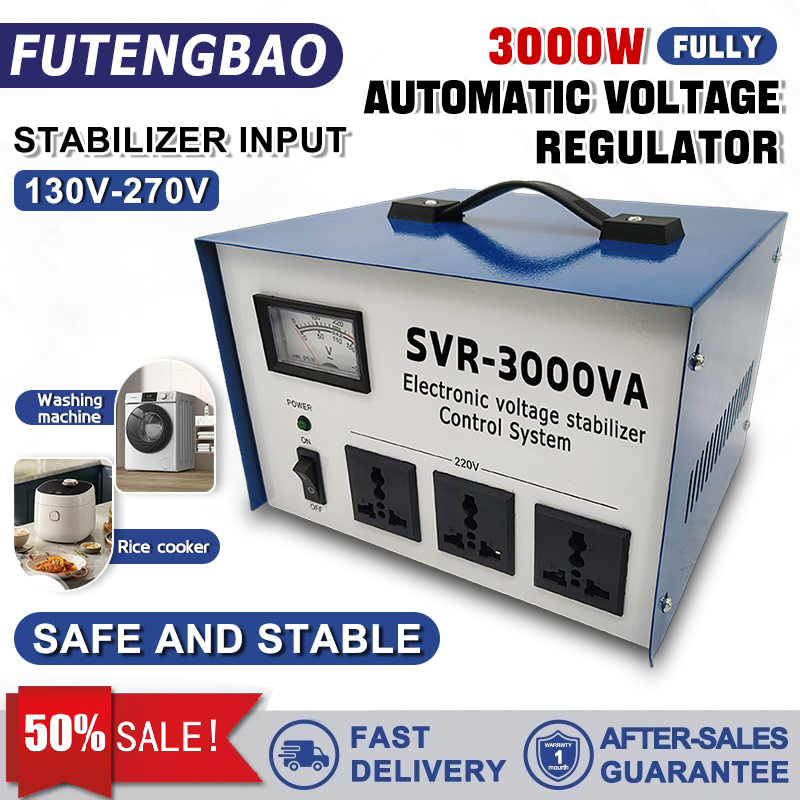 3000VA Voltager Stabilizer AVR Controlled Automatic for Computer/Modem ...