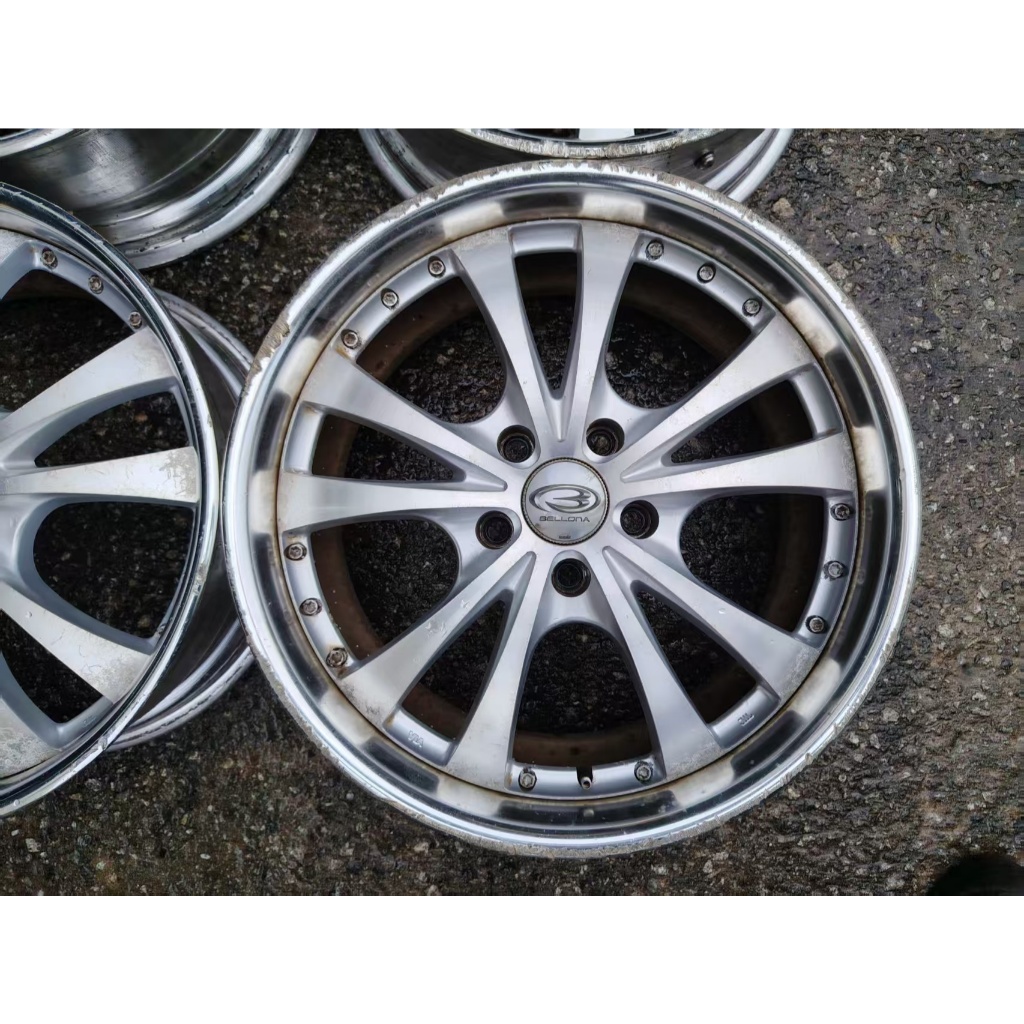 Weds BELLONA Sport Rim 18 Inch 5H PCD114.3 8JJ OFF+43 For Estima