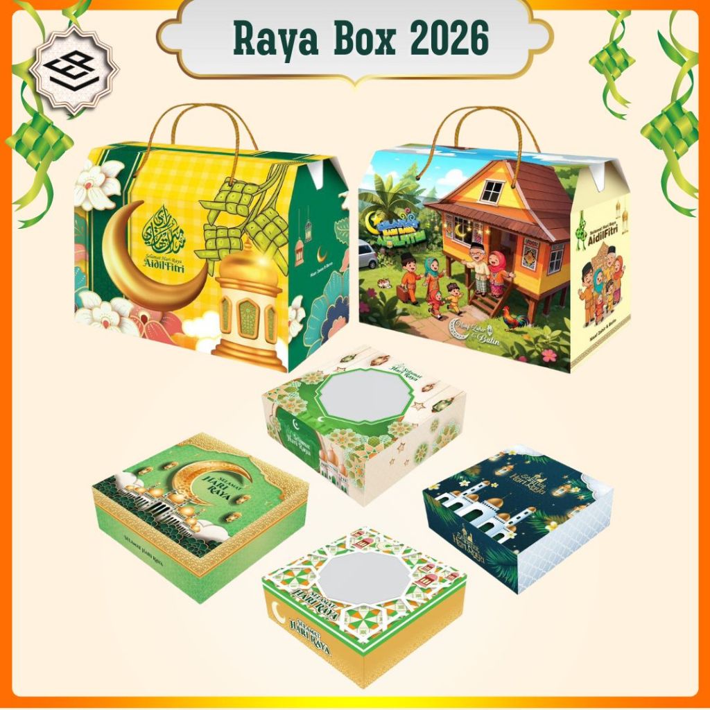 Selamat Hari Raya Gift Box Raya Kuih Lapis Box Kotak Hadiah Kotak Kuih ...