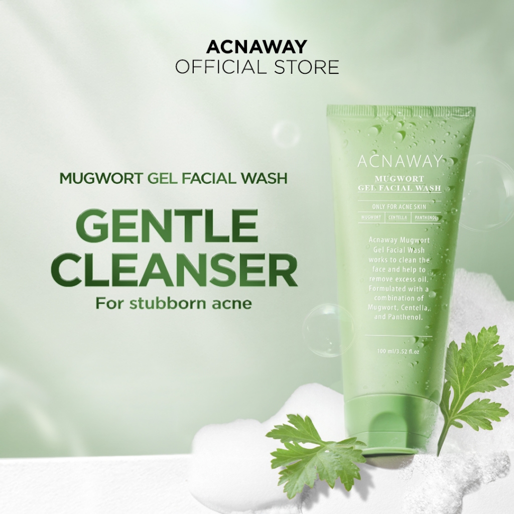 Acnaway Mugwort Acne Gel Face Wash 100ml | Acne-Prone Skin Cleanser ...