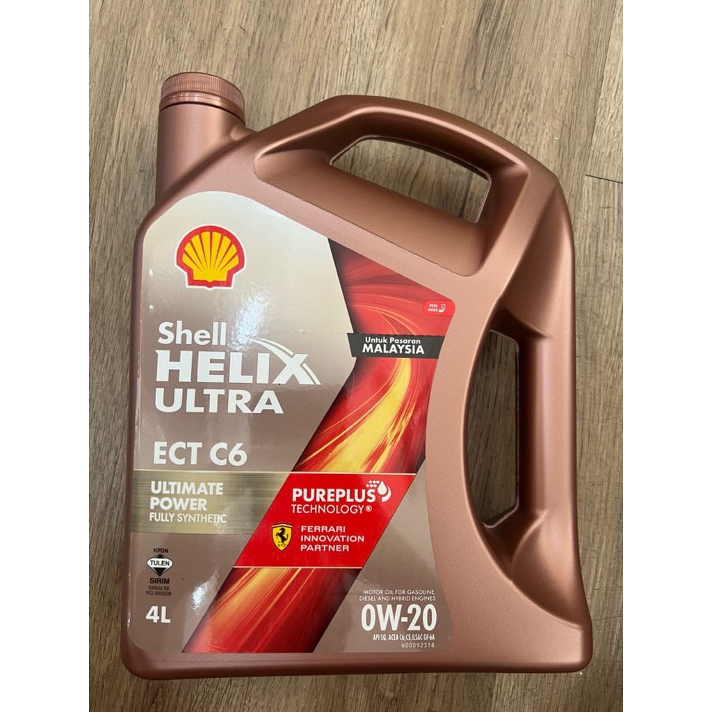 Shell Helix Ultra ECT C6 Fully Synthetic 0W20 0W-20 4L | Shopee Malaysia