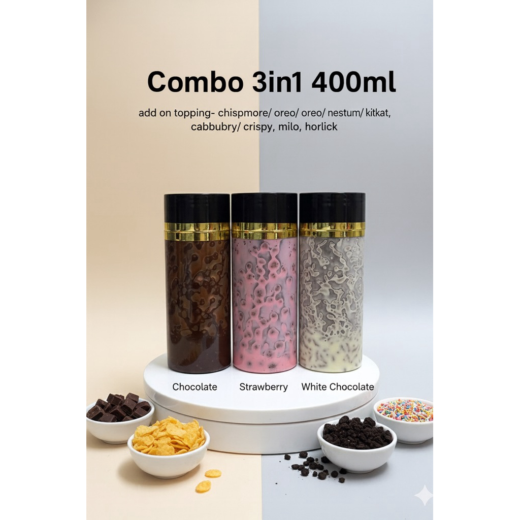 [Combo Perisa 400ml] Cocojar Chocolate Homemade Viral | Dessert Coklat ...