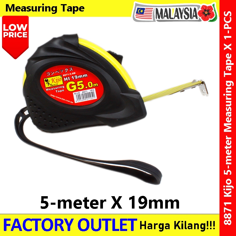 8871 KIJO G-5.0 X 19mm Measuring Tape #卷尺 #5.0meter #Kijo # ...