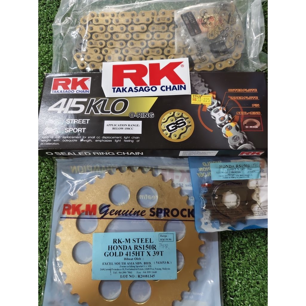 RS150 RK RKM GS415 ERO KLO ORING GOLD CHAIN GS415RKM HONDA RS150 ...
