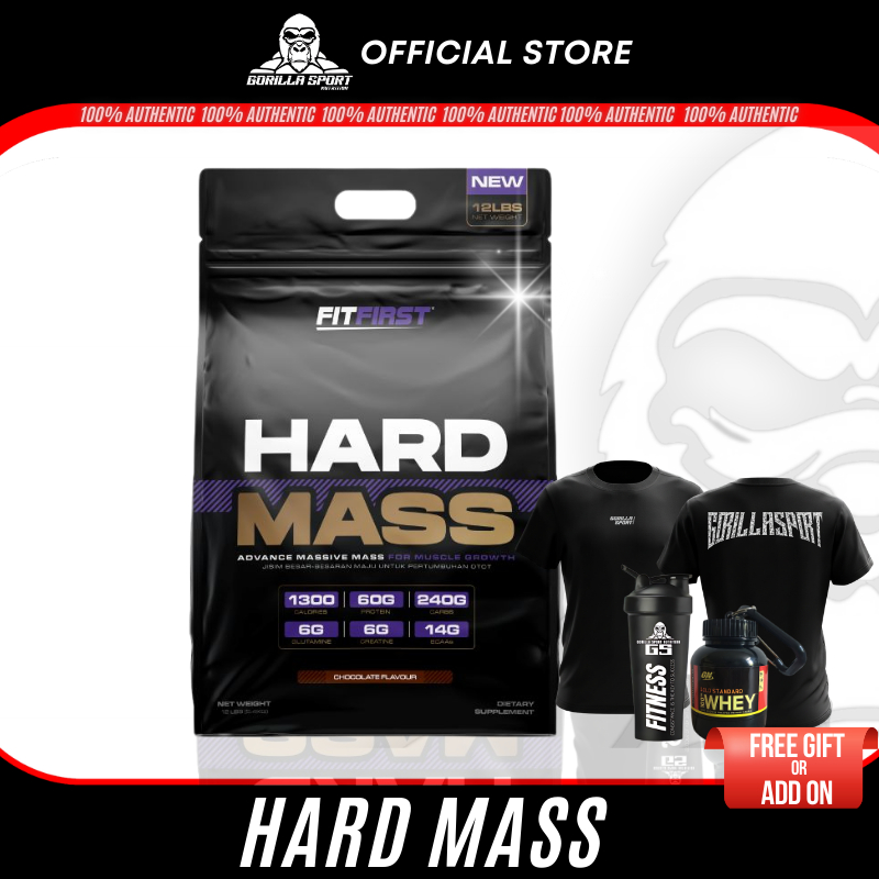 Fit First Hard Mass Gainer Protein Mass Bulking Susu Gym Halal (5.4kg ...