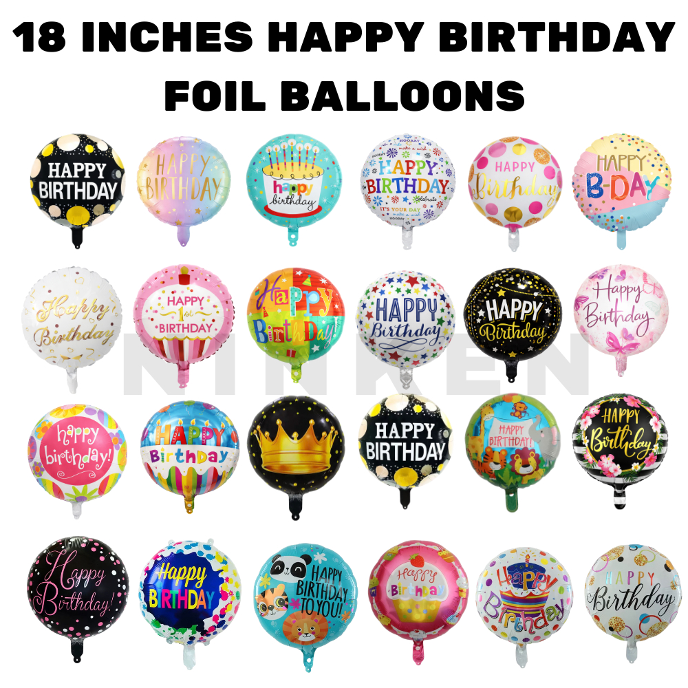 18 Inch Happy Birthday Foil Balloon | Shopee Malaysia