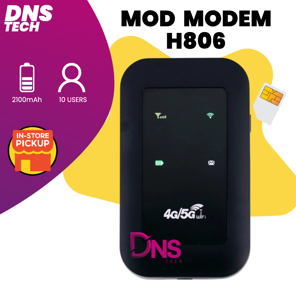 4G LTE MiFi H806 Modified Unlimited WiFi Hotspot 4G Line Support 5G SIM ...