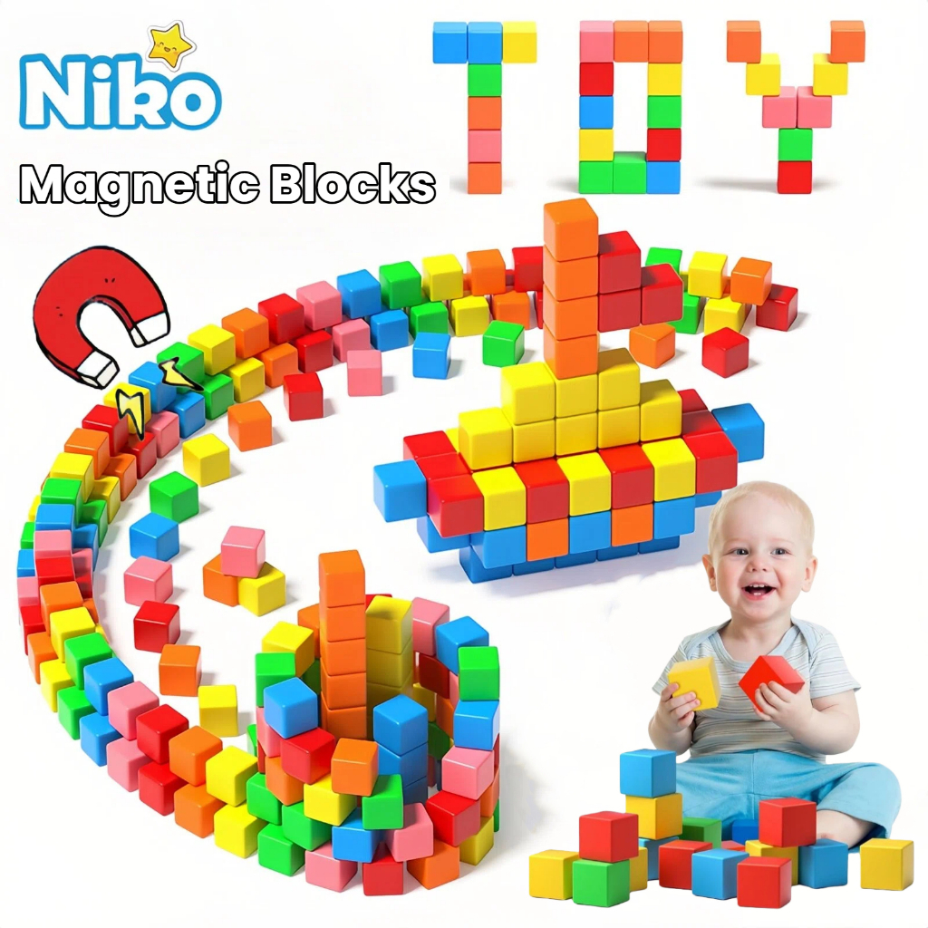 NIKO Magnetic Building Blocks Early Childhood Education Cube Children ...