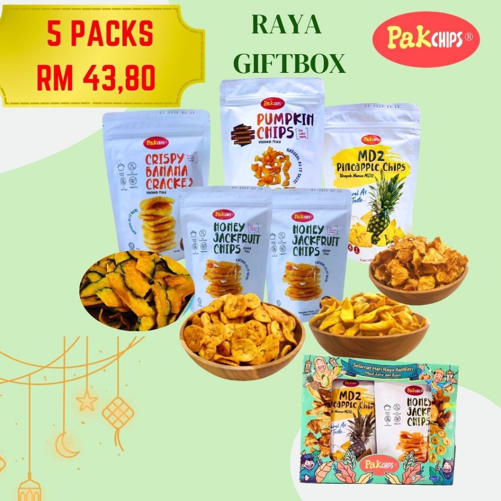 PakCHIPS RAYA GIFT BOX (4 Items - 5 Packs) | Shopee Malaysia