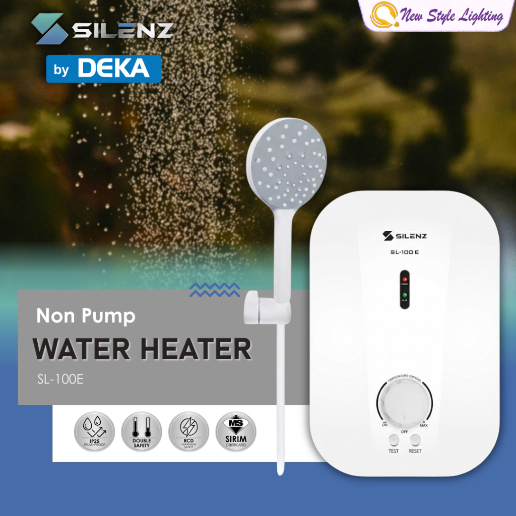 DEKA SILENZ SL-100E No Pump Instant Heat Water Heater without Pump Non ...