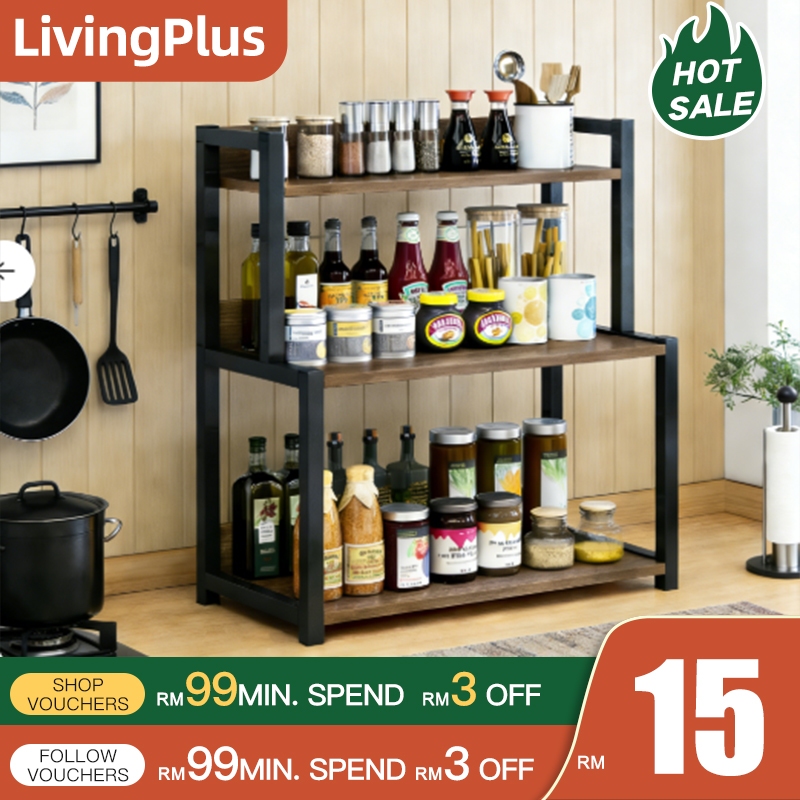 Spice Rack Seasoning Storage Rack Kitchen Organizer Storage Rack Rak ...