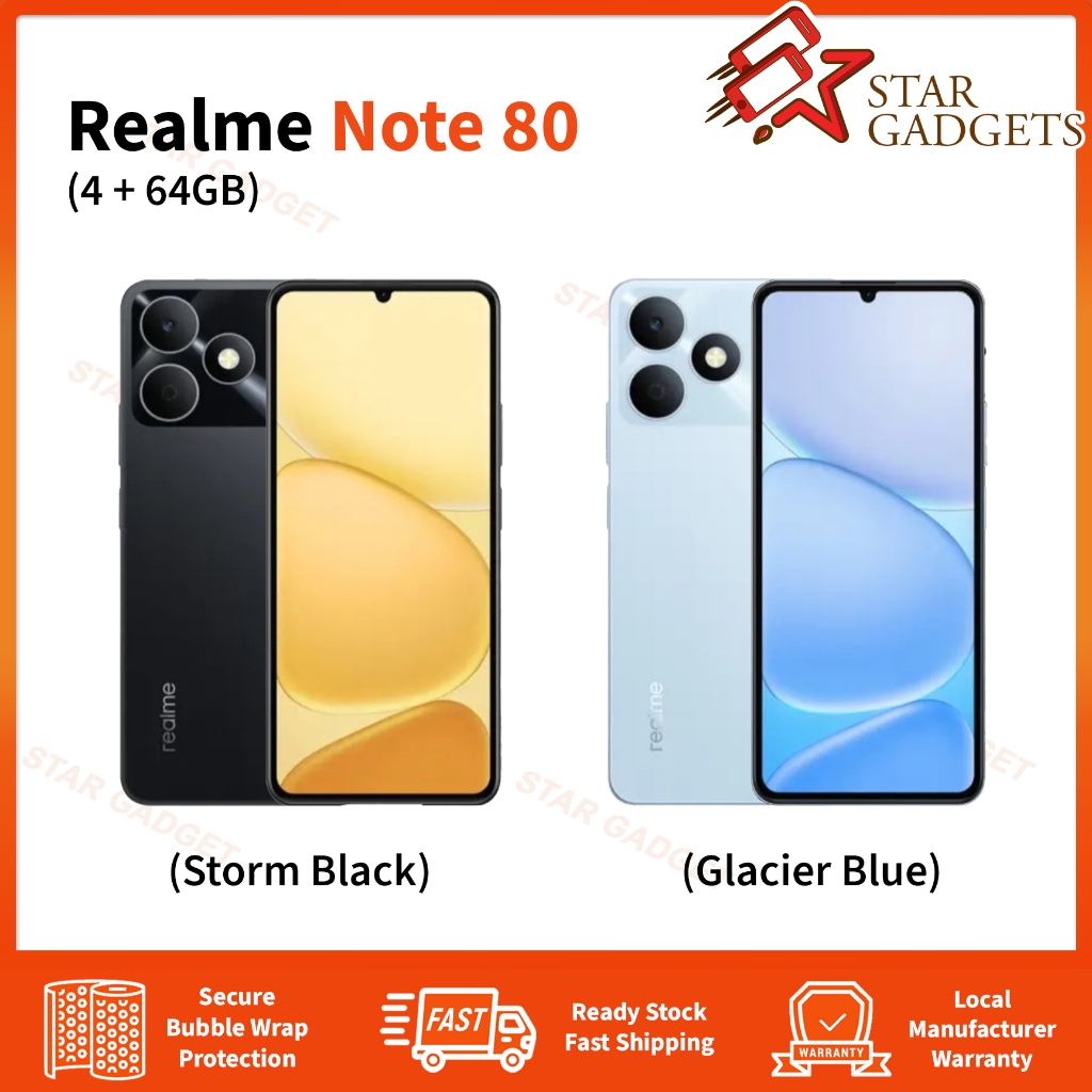 Realme Note 80 [4GB+64GB] | Original Malaysia New Set | 1 Year Warranty ...