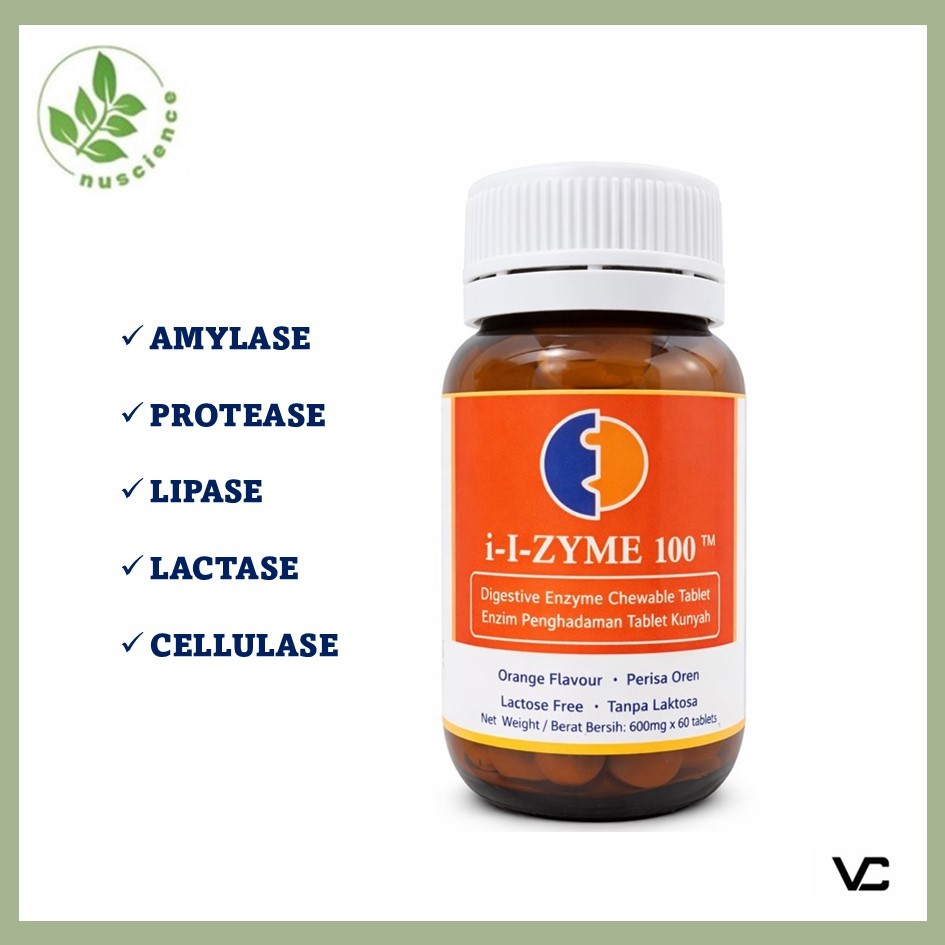 [EXP: JULY 2027] I-1-ZYME 100 DIGESTIVE ENZYME CHEWABLE TABLET ORANGE ...