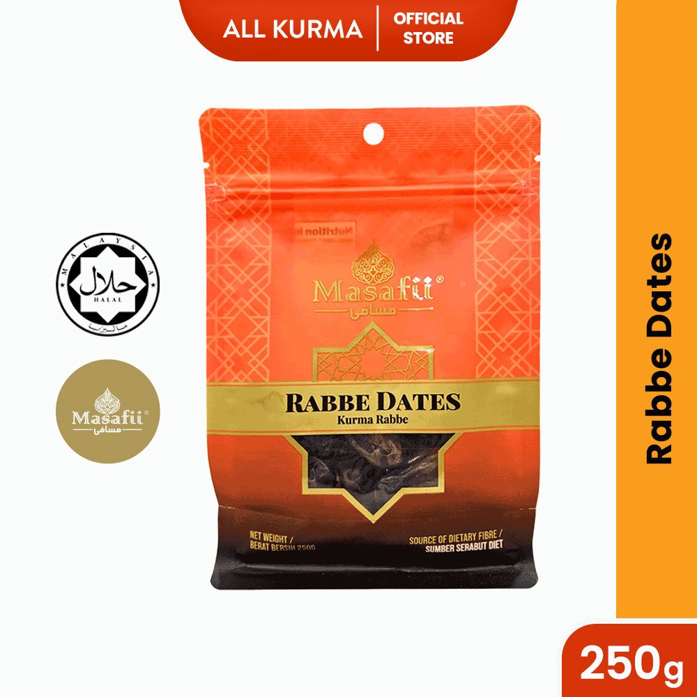 Masafii Rabbe Dates Halal Rabbe Kurma from UAE (250g) | Shopee Malaysia