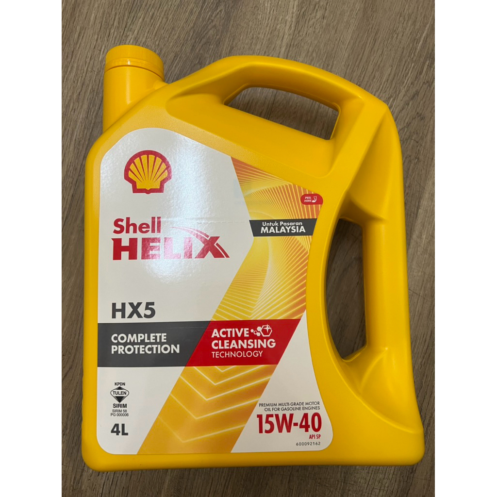 Shell Helix HX5 15W40 4L (Original Shell) **ONLY IN SARAWAK** | Shopee ...
