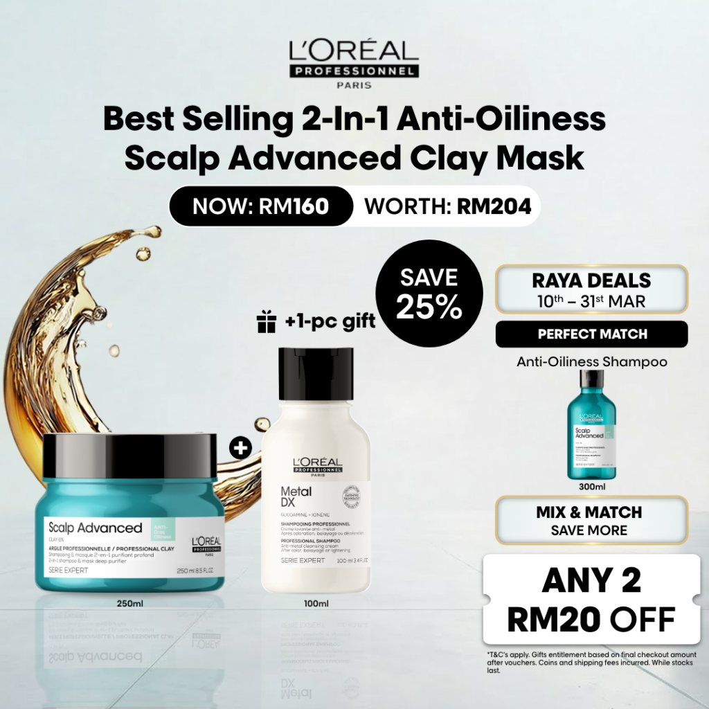 [Raya Exclusive] L’Oreal Professionnel Scalp Advanced Anti-Oiliness 2 ...