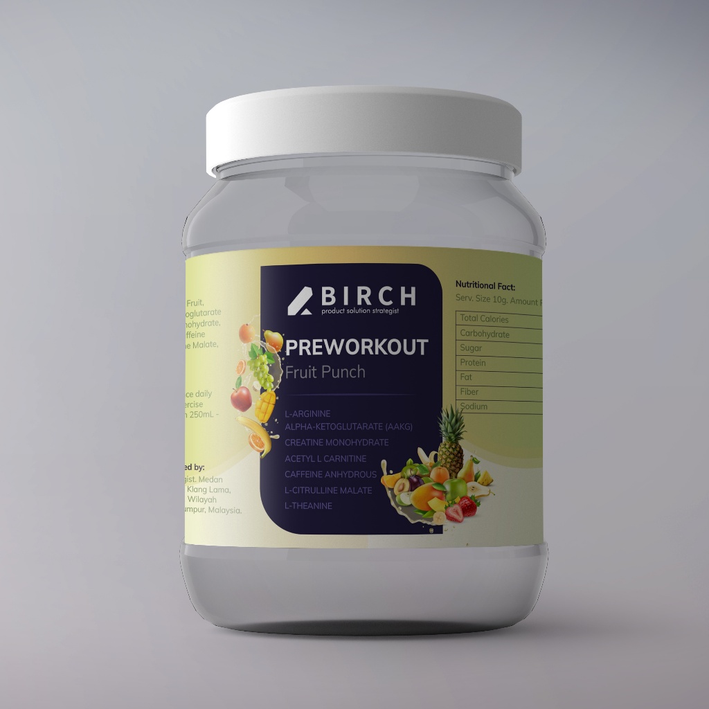 SALE] Birch Preworkout 200g | Creatine Monohydrate, L-Carnitine, L-Arginine,  Caffeine Anhydrous, L-Citrulline Malate, | Shopee Malaysia