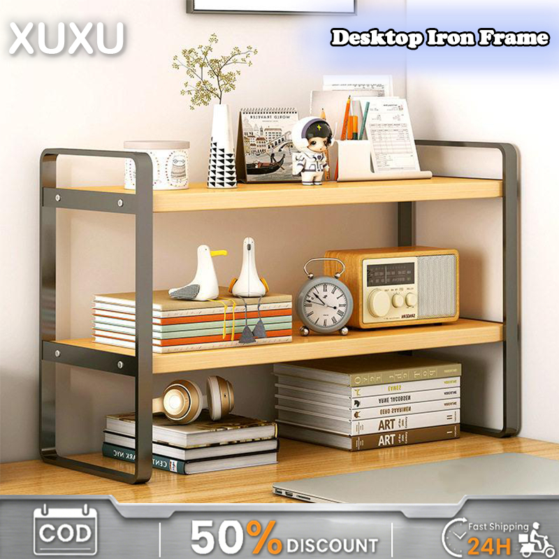 XUXU-Desktop Rack Desk Organisers Shelf Desktop Storage Rack Small ...