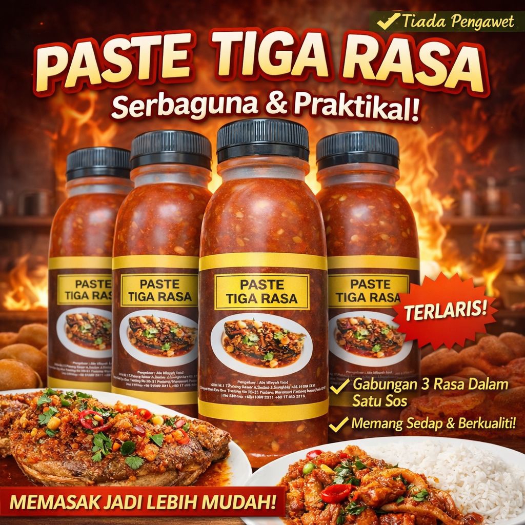 Ori THAILAND|PES TIGA RASA SWEET SOUR HJH HASNAH 330g| Halal | Shopee ...