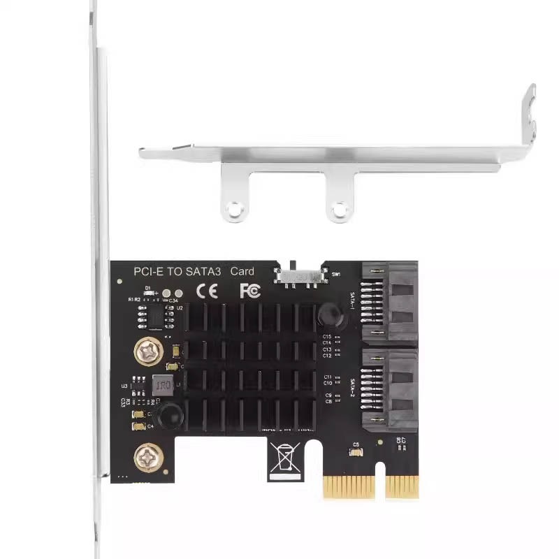 NEW PCIe PCI Express to SATA3.0 2Port SATA III 2Port ESATA 6G ...