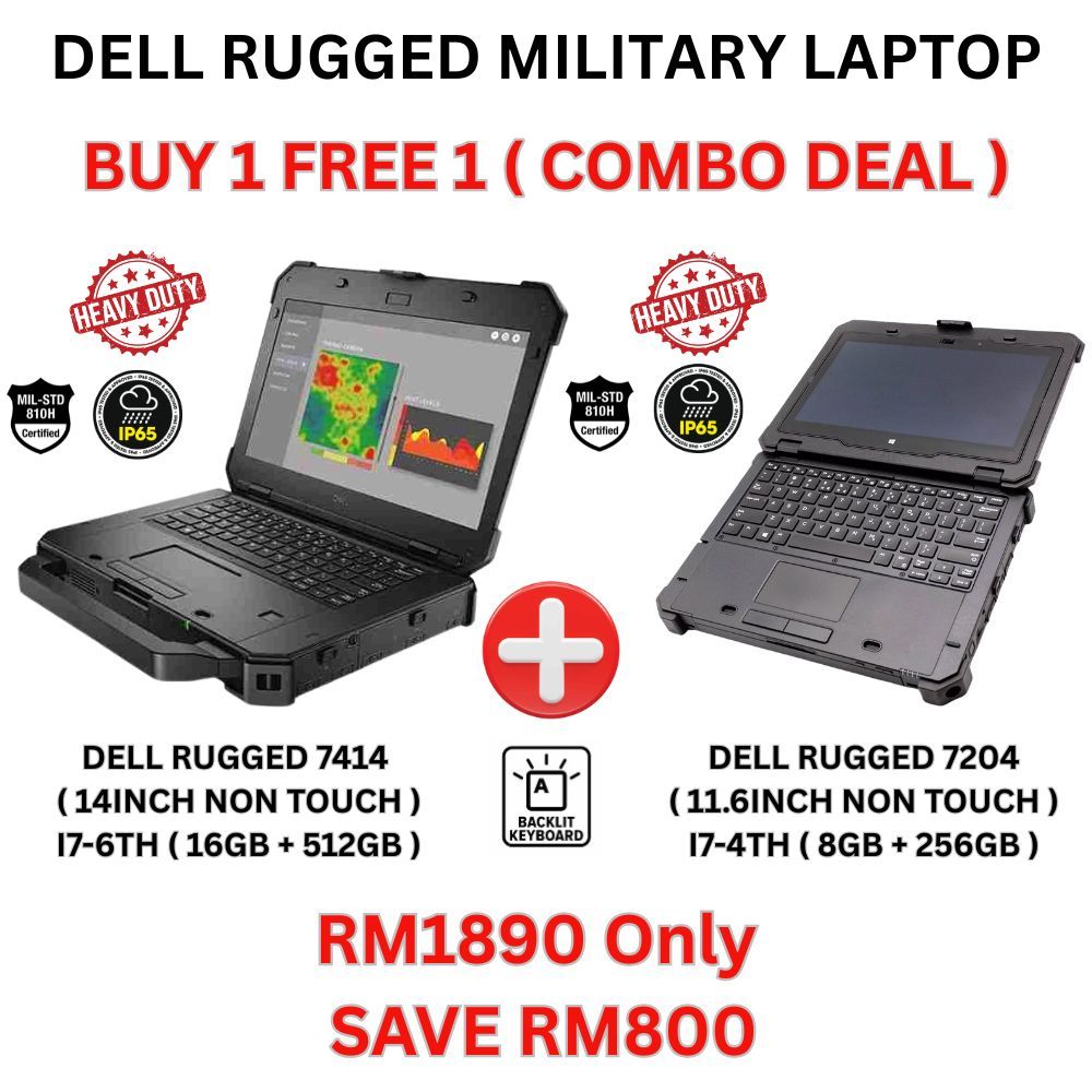 DELL RUGGED MILITARY LAPTOP SET BUY 1 FREE 1 CAR DIAGNOSTIC LAPTOP ...