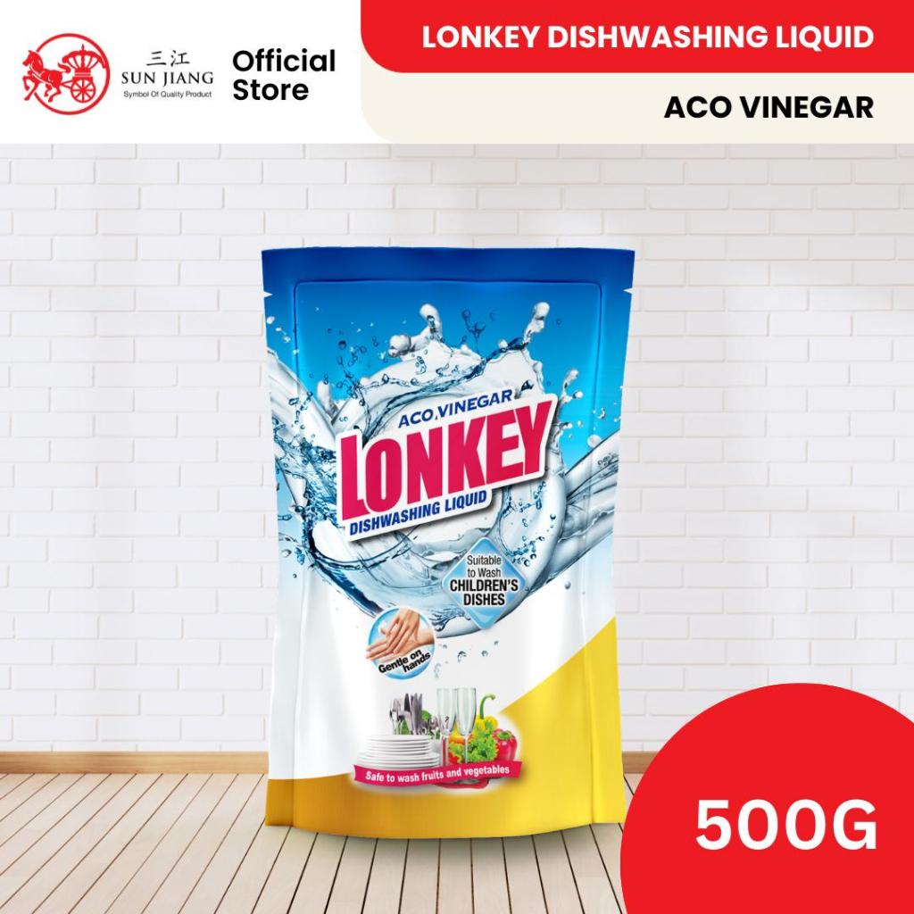 Lonkey Diswashing Liquid Aco Vinegar 500g (Refill) - Pembersih Pinggan ...